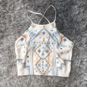 Tribal crop top